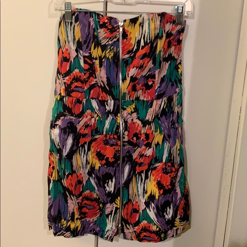 Urban Outfitters Mini Zip-up Dress - Multicolored Print